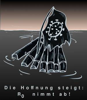 Die Hoffnung steigt: R Null nimmt ab...